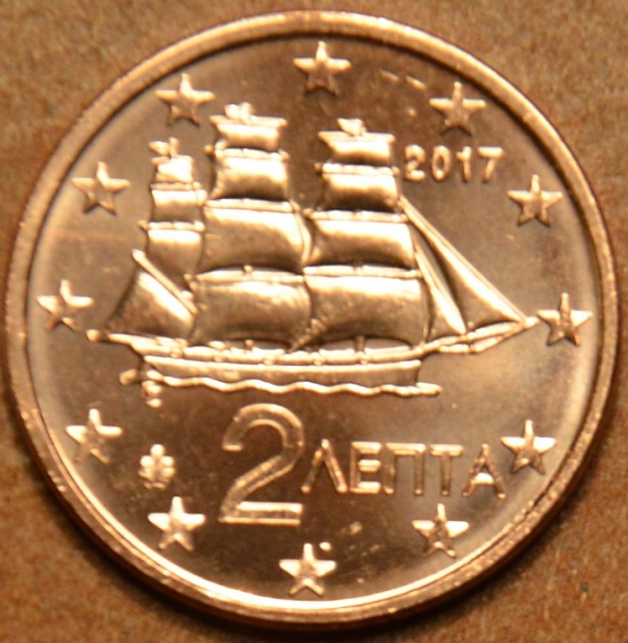 2 cent Görögország 2017 (UNC)