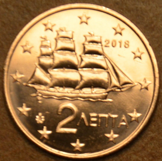 2 cent Görögország 2018 (UNC)