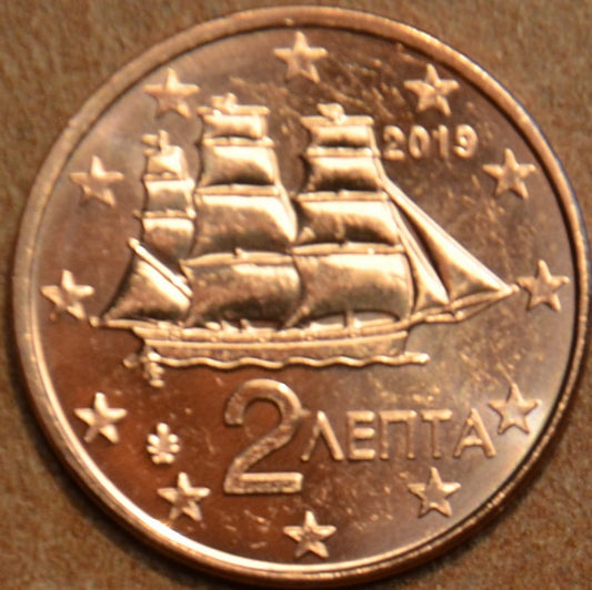 2 cent Görögország 2019 (UNC)