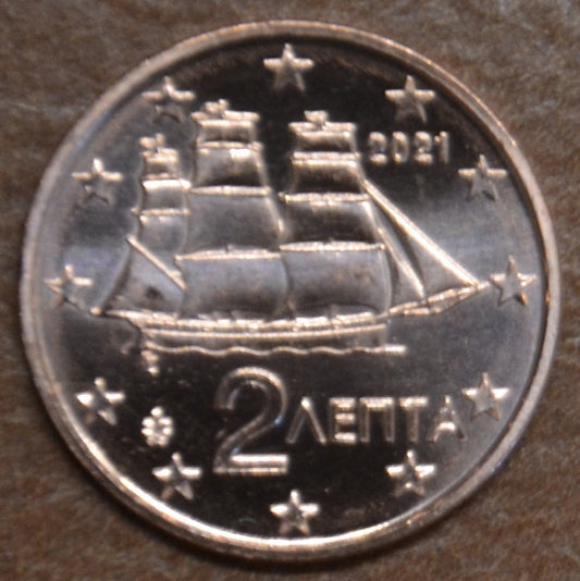 2 cent Görögország 2021 (UNC)