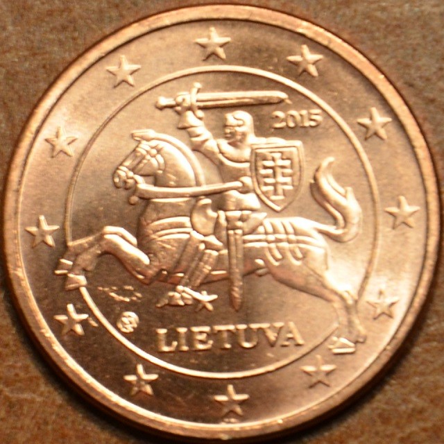 2 cent Litvánia 2015 (UNC)