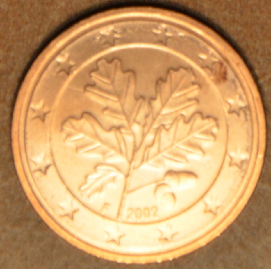 2 cent Németország "F" 2002 (UNC)