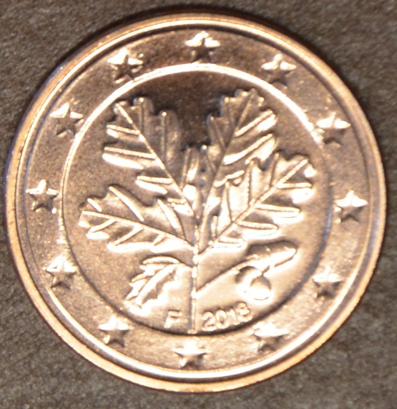2 cent Németország "F" 2018 (UNC)