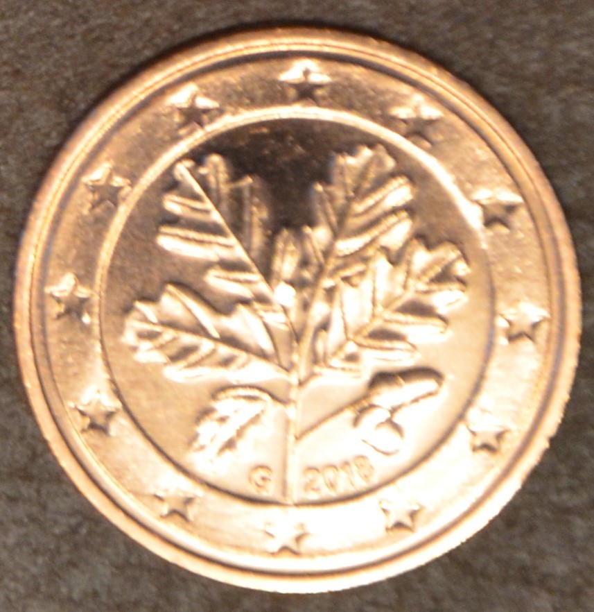 2 cent Németország "G" 2018 (UNC)