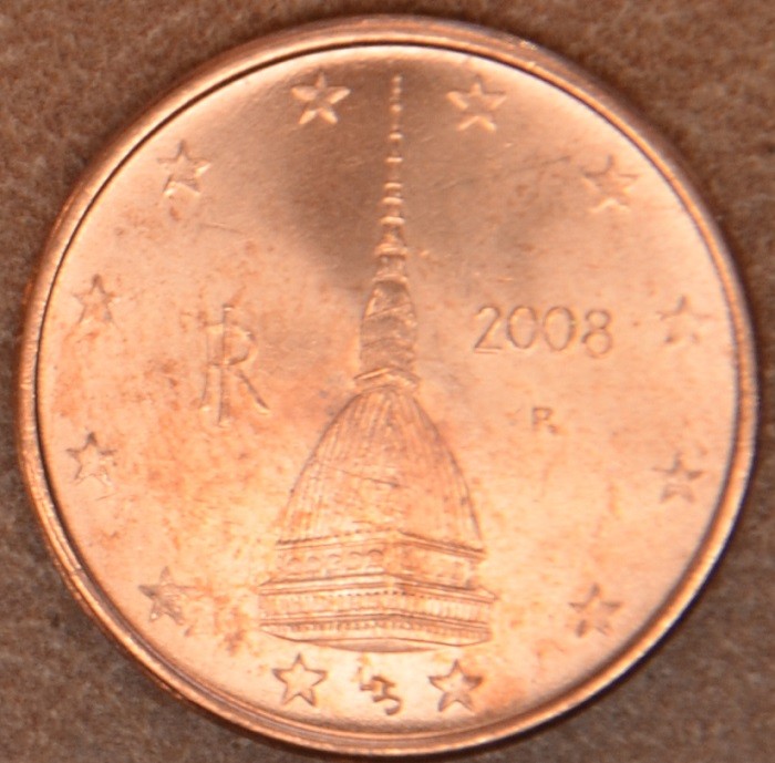 2 cent Olaszország 2008 (UNC)