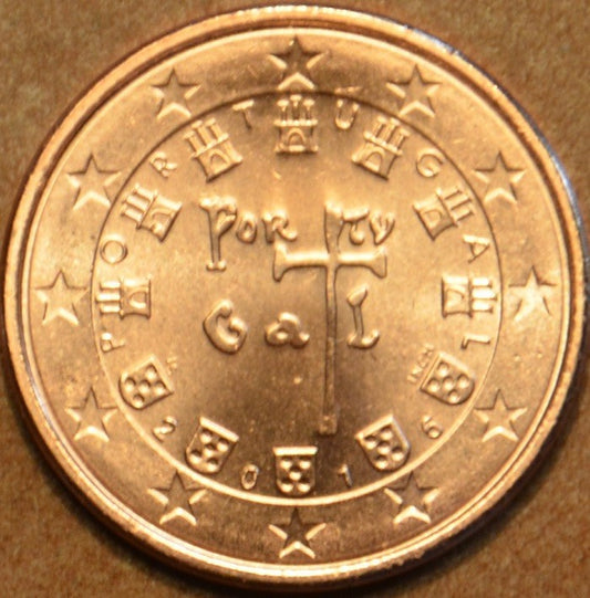2 cent Portugália 2016 (UNC)
