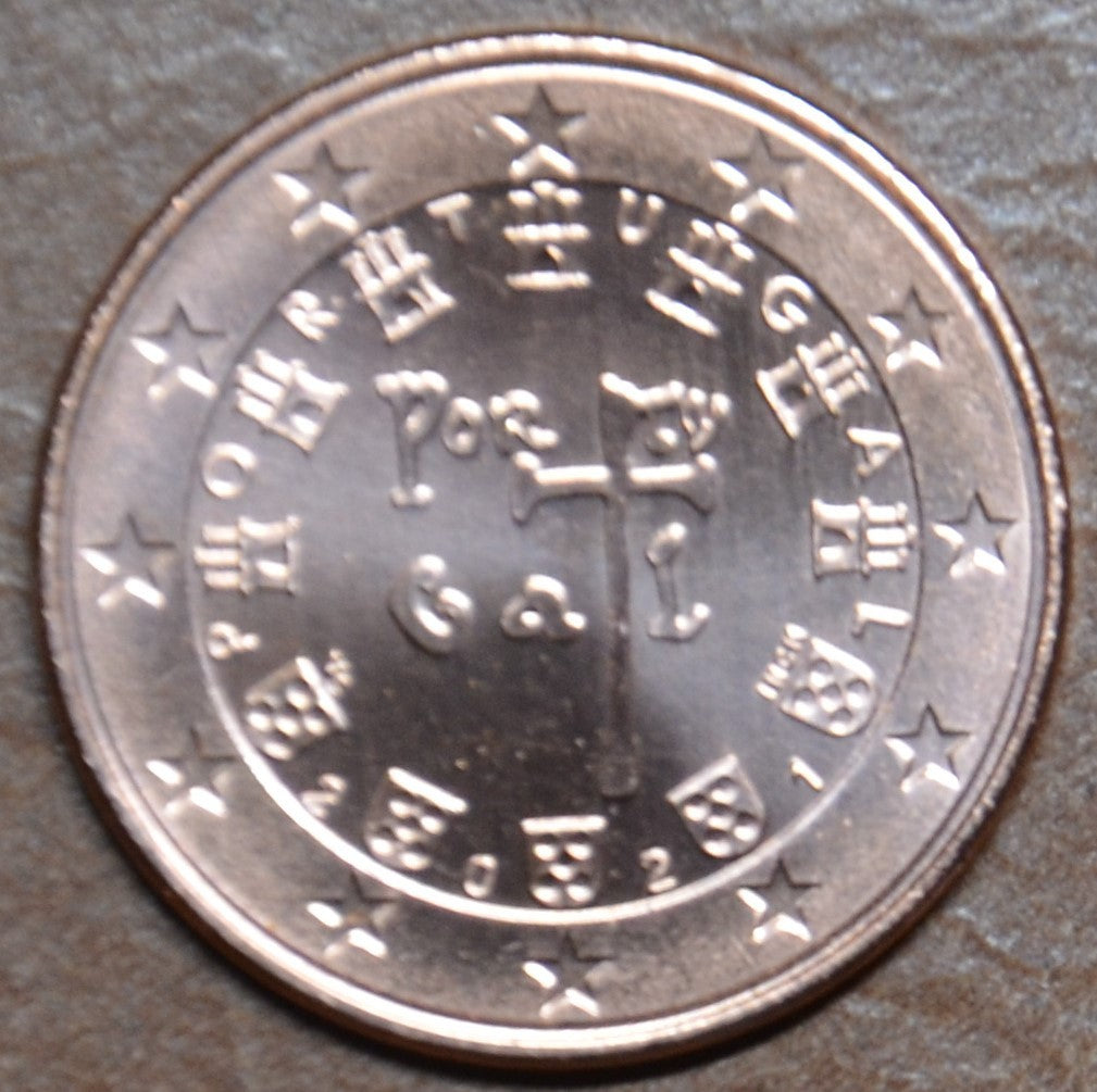 2 cent Portugália 2021 (UNC)