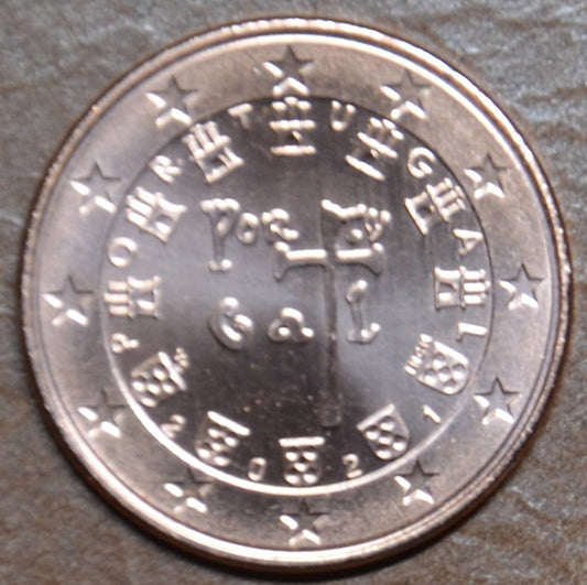 2 cent Portugália 2021 (UNC)
