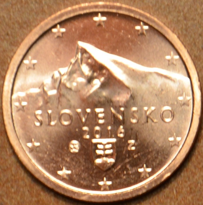 2 cent Szlovákia 2016 (UNC)