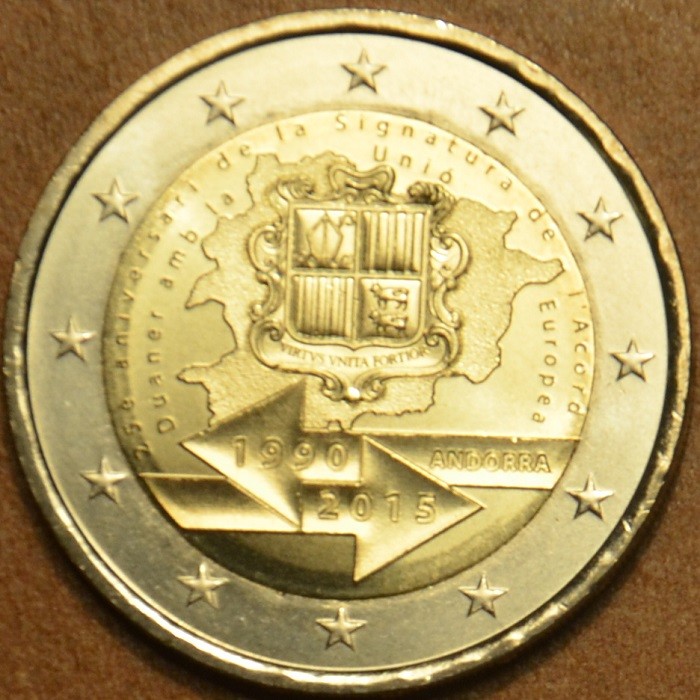2 Euro Andorra 2015 - A vámügyi megegyezés 25. évfordulója (UNC)