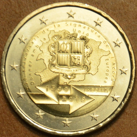 2 Euro Andorra 2015 - A vámügyi megegyezés 25. évfordulója (UNC)