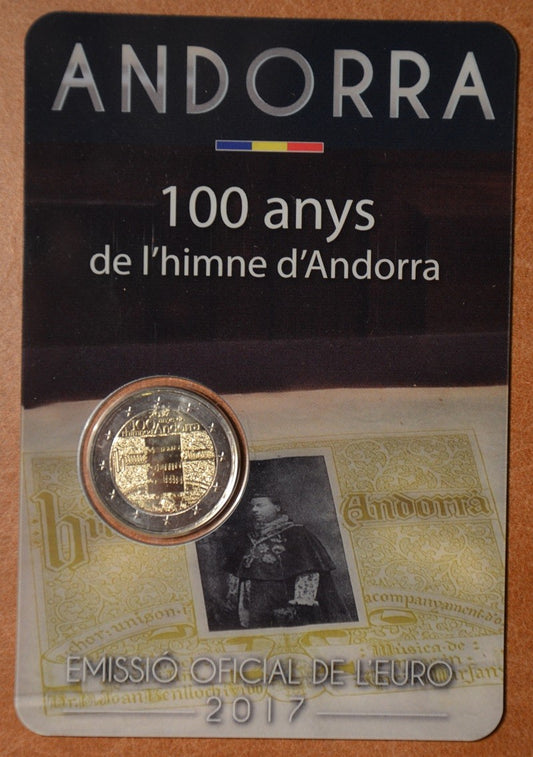 2 Euro Andorra 2017 - Az andorrai himnusz 100 éve (BU kártya)
