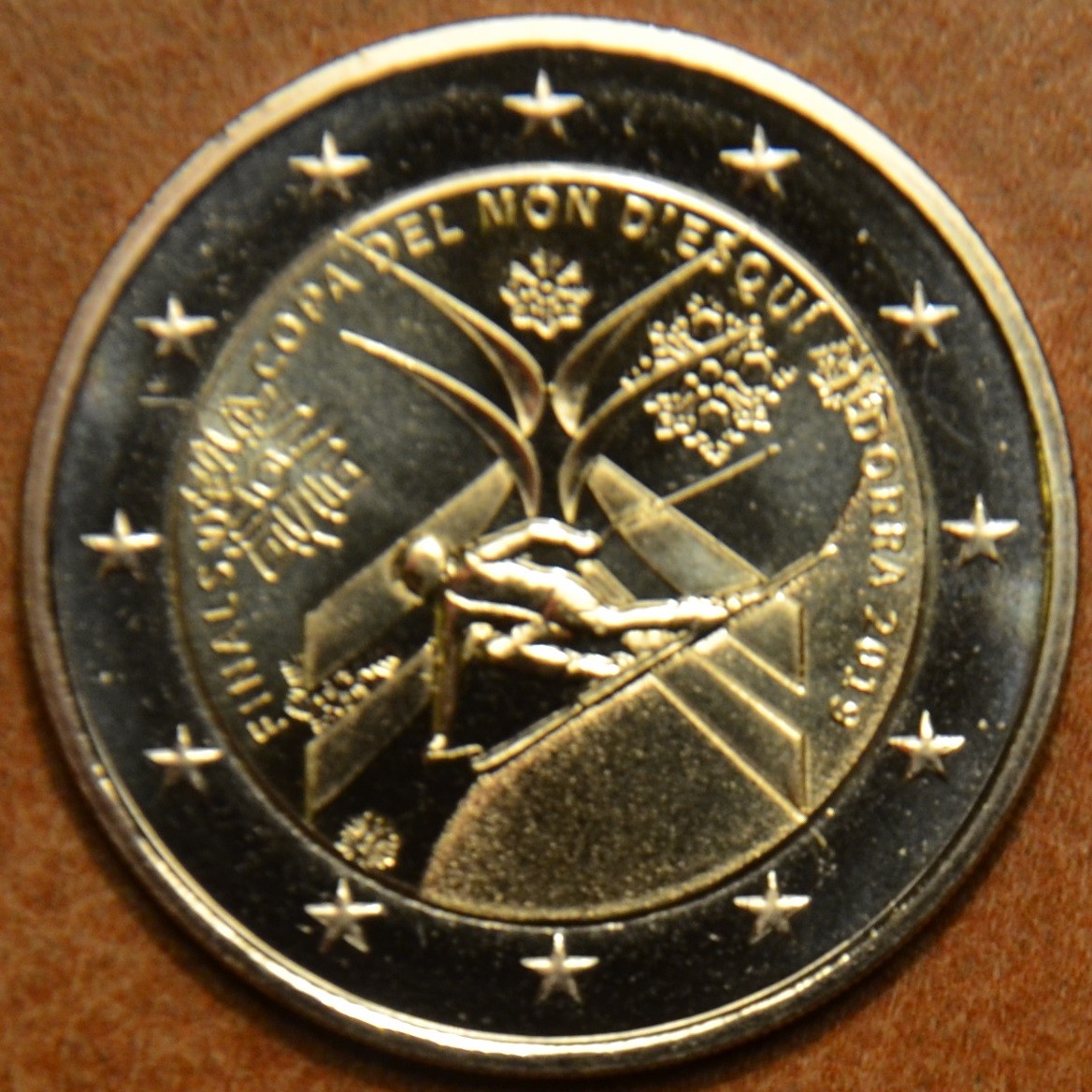 2 Euro Andorra 2019 - Az alpesi síző világkupa döntője (UNC)