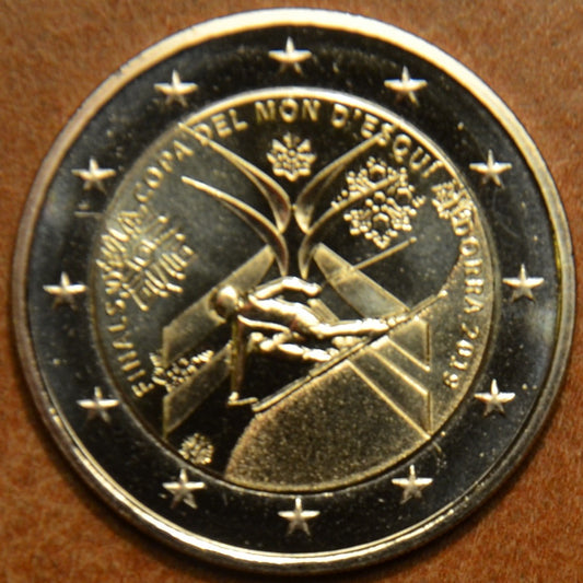 2 Euro Andorra 2019 - Az alpesi síző világkupa döntője (UNC)