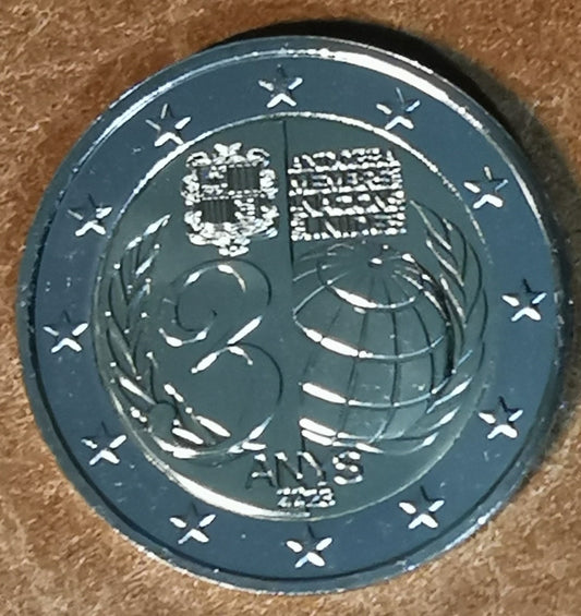 2 Euro Andorra 2023 - Az ENSZ tagság 30 éve (UNC)