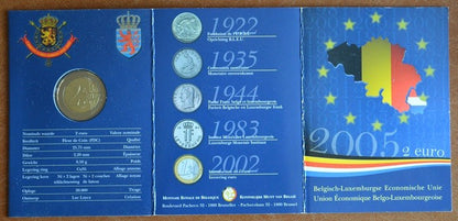 2 Euro Belgium 2005 - Belgium-Luxemburg gazdasági únió (BU kártya)