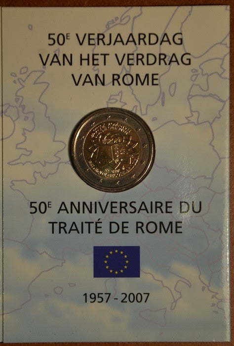 2 Euro Belgium 2007 - 50 éves a Római szerződés (BU kártya)