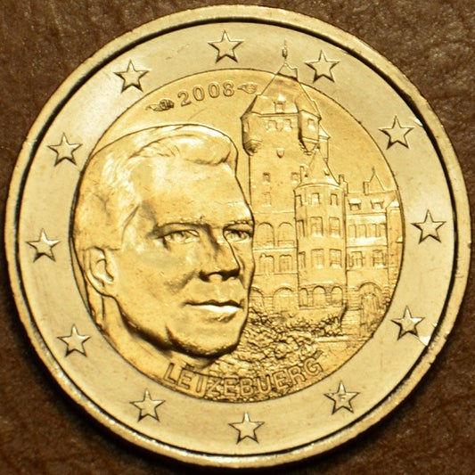 2 Euro Luxemburg 2008 - Henri és a Chateau de Berg (UNC)