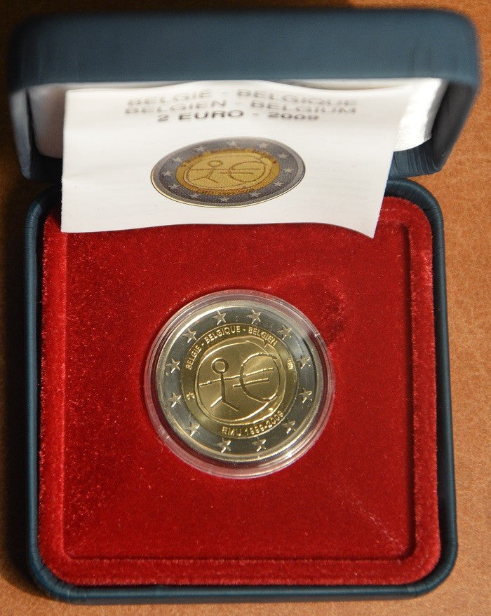 2 Euro Belgium 2009 - 10 éves az Európai Monetáris Unió (Proof)
