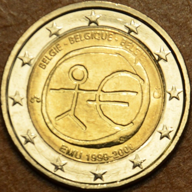 2 Euro Belgium 2009 - 10 éves az Európai Monetáris Unió (UNC)