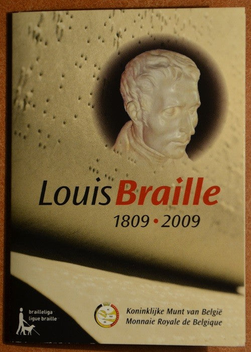 2 Euro Belgium 2009 - Louis Braille születésének 200. évfordulója (BU kártya)