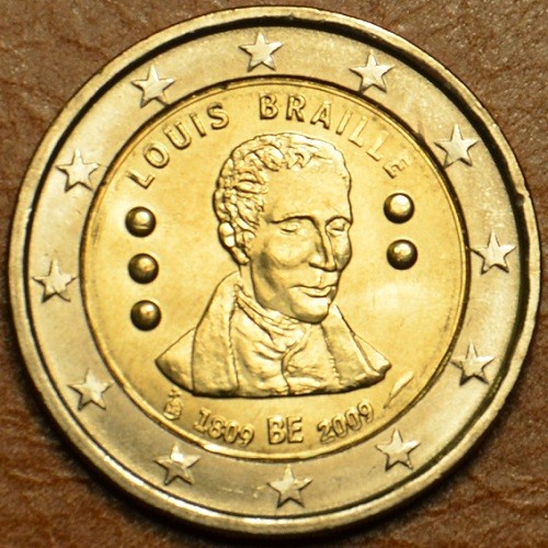 2 Euro Belgium 2009 - Louis Braille születésének 200. évfordulója (UNC)