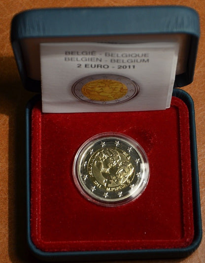 2 Euro Belgium 2011 - A nemzetközi nőnap 100. évfordulója (Proof)