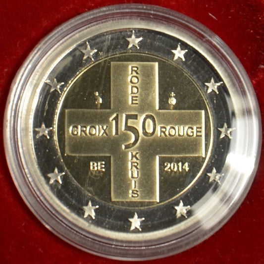 2 Euro Belgium 2014 - A belga Vöröskereszt 150. évfordulója (Proof)