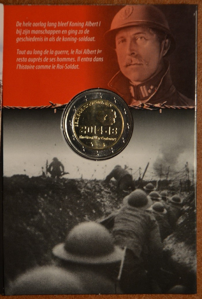 2 Euro Belgium 2014 - Az első világháború kezdetének 100. évfordulója (BU kártya)