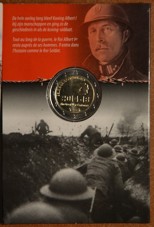 2 Euro Belgium 2014 - Az első világháború kezdetének 100. évfordulója (BU kártya)