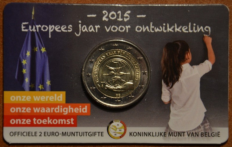 2 Euro Belgium 2015 - A fejlesztés európai éve - holland oldal (UNC)