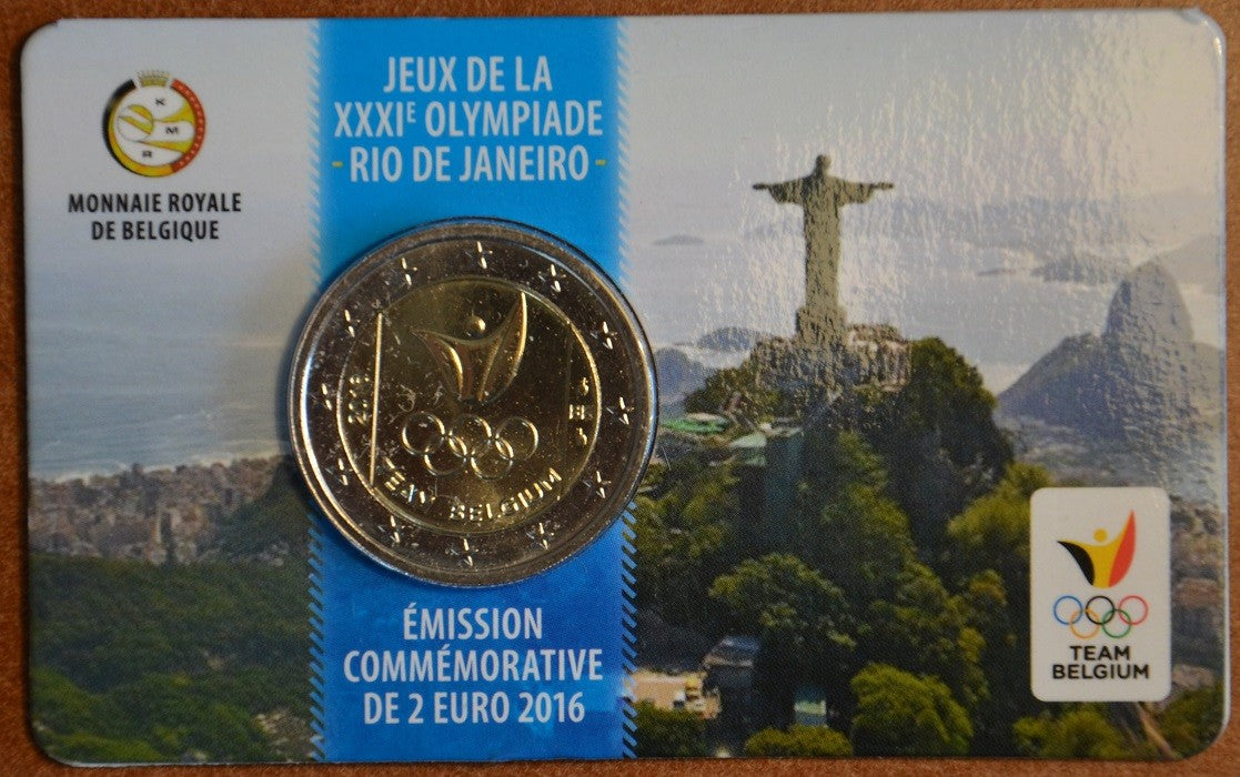 2 Euro Belgium 2016 - Belgium olimpiai csapata (BU kártya - francia oldal)