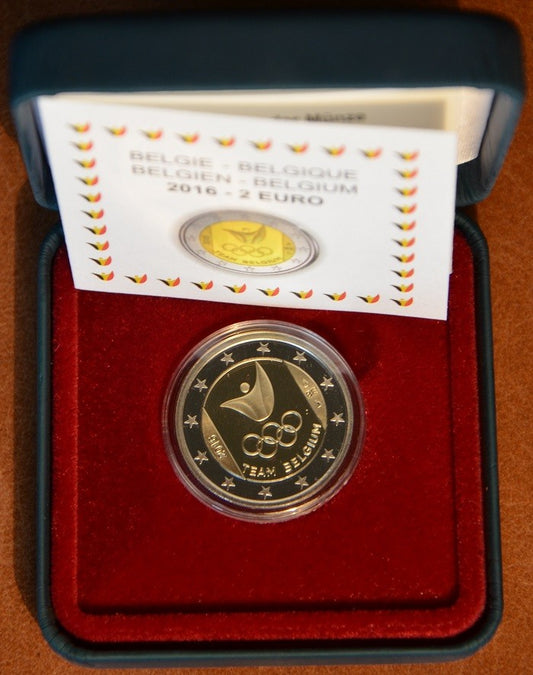 2 Euro Belgium 2016 - Belgium olimpiai csapata (Proof)