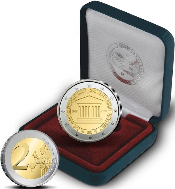 2 Euro Belgium 2017 - A Gent-i egyetem (Proof)