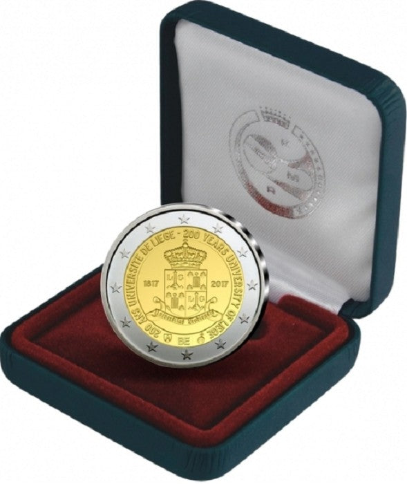 2 Euro Belgium 2017 - A Liege-i egyetem (Proof)
