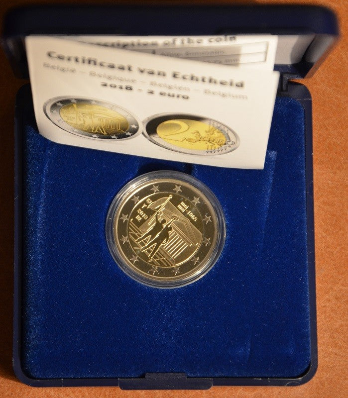 2 Euro Belgium 2018 - 1968 (Proof)