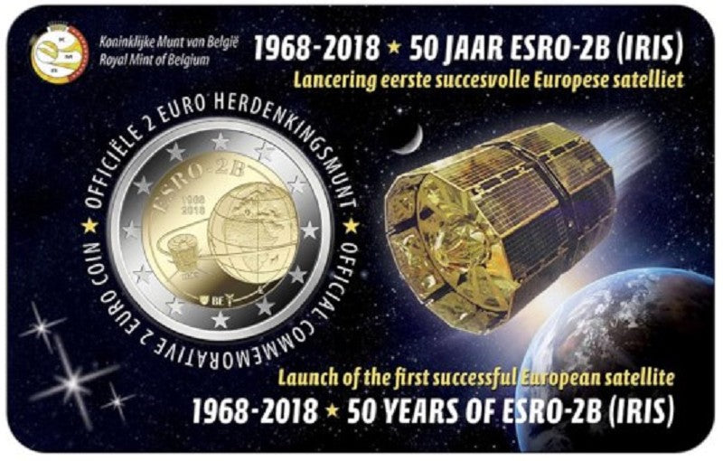 2 Euro Belgium 2018 - Az ESRO-2B műhold 50 éve (BU - holland oldal)