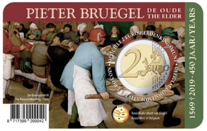 2 Euro Belgium 2019 -  Pieter Bruegel  (BU - francia oldal)