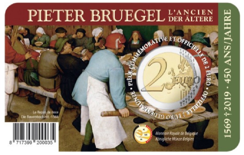 2 Euro Belgium 2019 -  Pieter Bruegel  (BU - holland oldal)