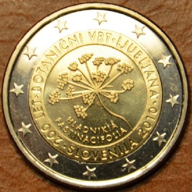 2 Euro Szlovénia 2010 - A ljubljanai botanikus kert 200. évfordulója (UNC)