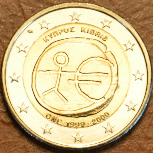 2 Euro Ciprus 2009 - 10 éves az Európai Monetáris Unió (UNC)