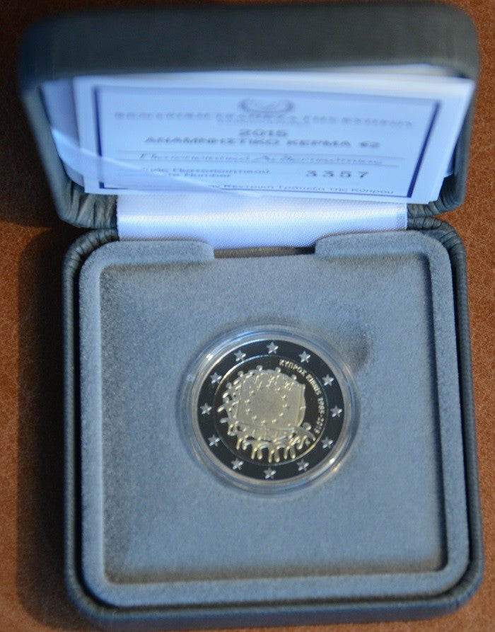 2 Euro Ciprus 2015 - Az EU lobogó 30 éve (Proof)