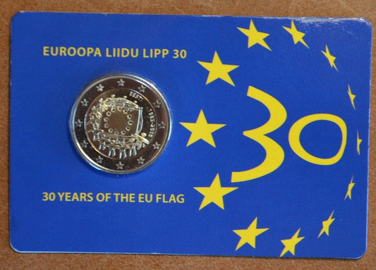 2 Euro Észtország 2015 - Az európai lobogó 30 éve (BU kártya)