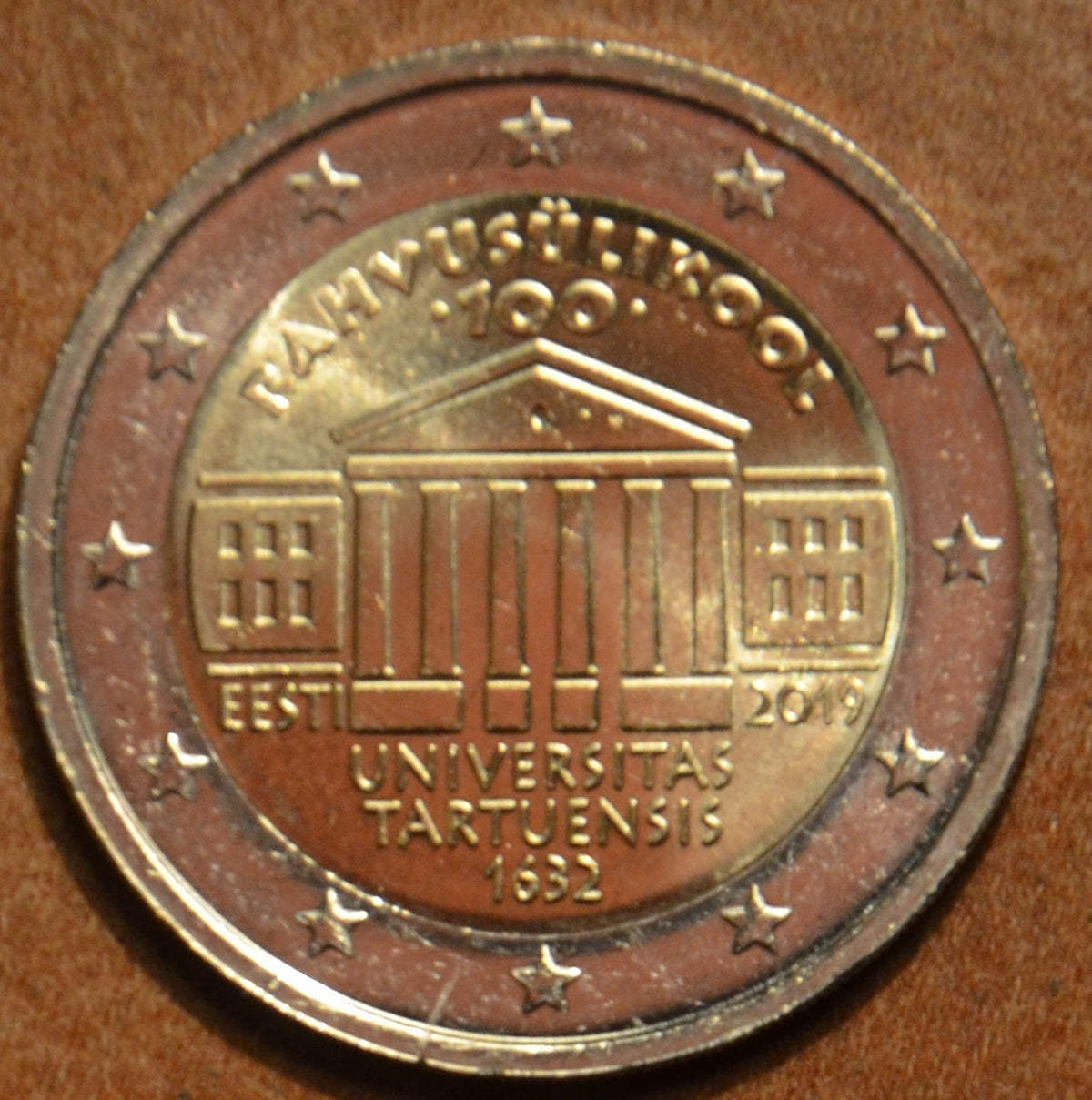 2 Euro Észtország 2019 - A tartui egyetem 100 éve (UNC)