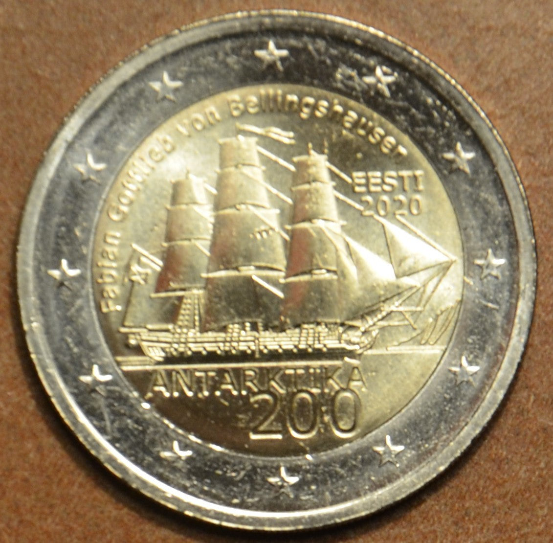 2 Euro Észtország 2020 - Az Antarktisz felfedezésének 200. évfordulója (UNC)