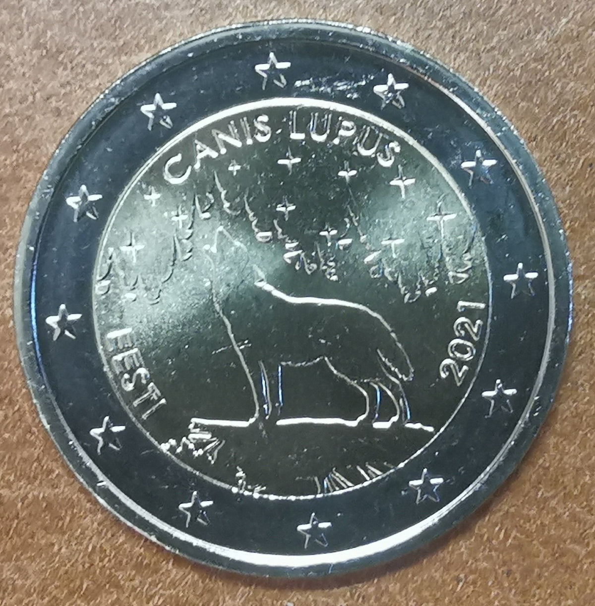 2 Euro Észtország 2021 - A farkas (UNC)