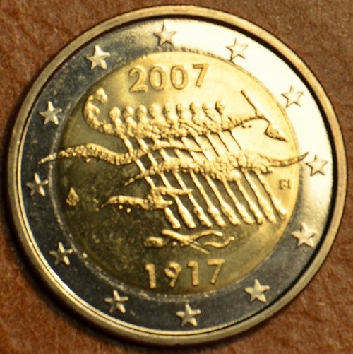 2 Euro Finnország 2007 - Finnország 90 éves függetlensége (UNC)