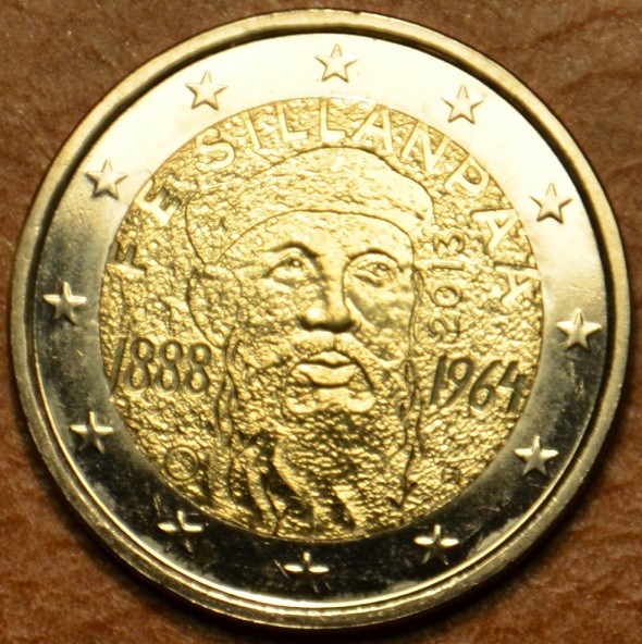 2 Euro Finnország 2013 - 125 éve született Frans Eemil Sillanpaa (UNC)