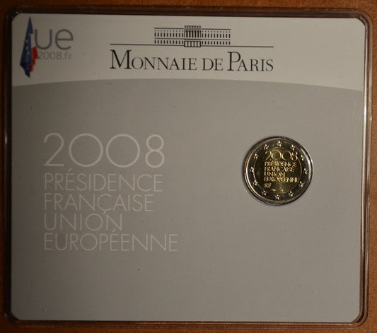 2 Euro Franciaország 2008 - Franciaország EU elnöksége (BU kártya)