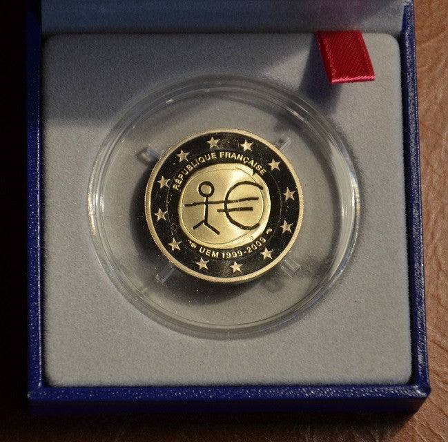 2 Euro Franciaország 2009 - 10 éves az Európai Monetáris Unió (Proof)
